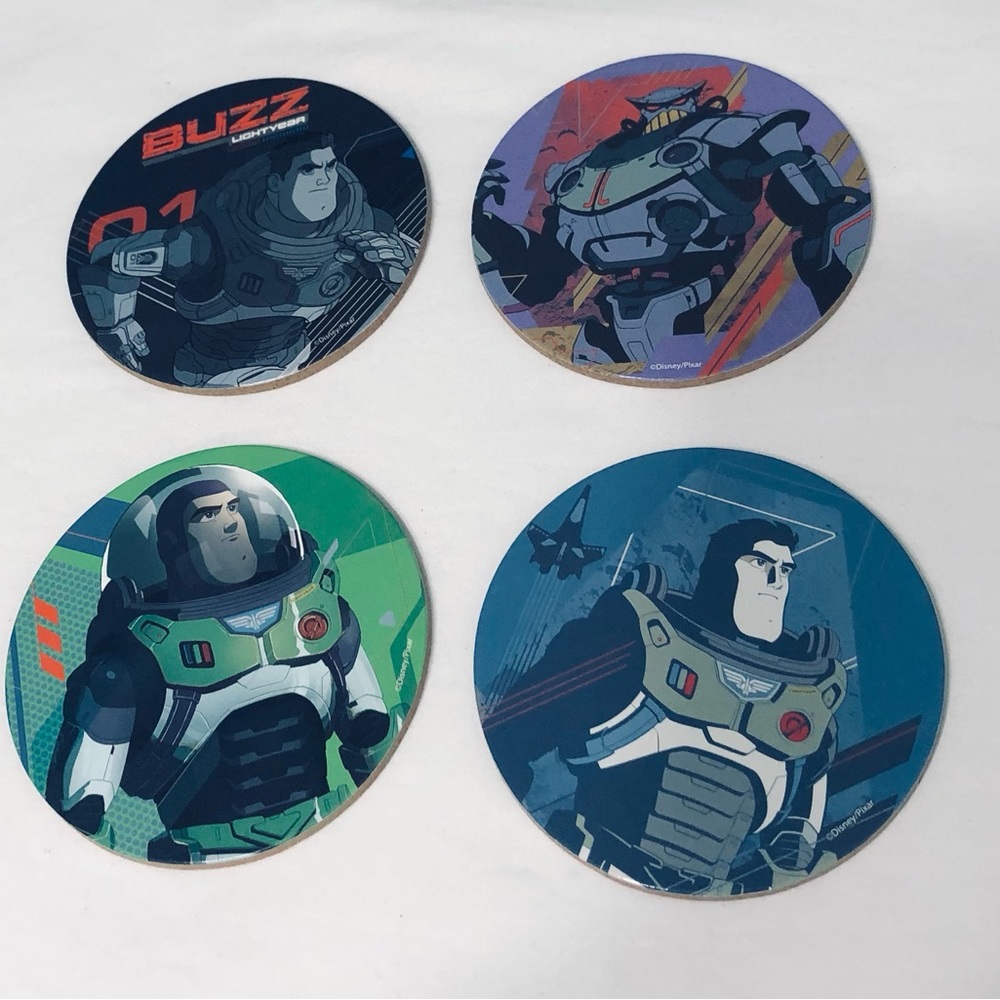 4 PK  Coasters Disney Pixar Buzz  LightYear 01